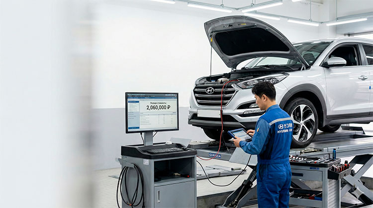 Полная стоимость Hyundai из Кореи