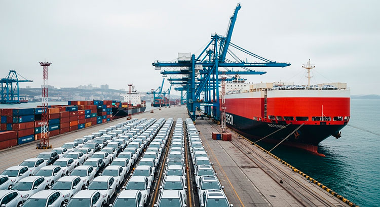 Путь машины из Китая в Москву