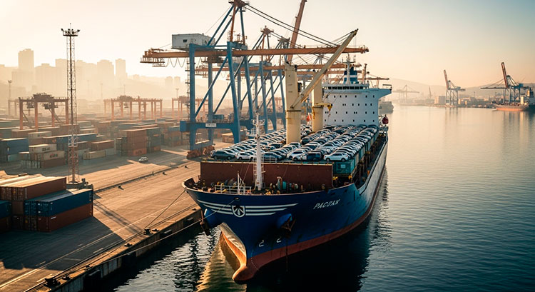 Полный путь автомобиля из Японии в Новосибирск